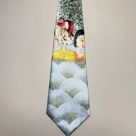 🌟✨2 for $30✨🌟 Vintage Albeari  Popeye And The Ladies Neck Tie - Picture 5 of 9